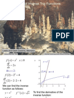 3.8 Derivatives of Inverse Trig Functions: Lewis and Clark Caverns, Montana