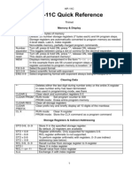 HP11c Quick Reference Guide