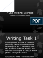 MUET Writing Exercises