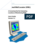 Optimal Well Locator (OWL) : A Screening Tool For Evaluating Locations of Monitoring Wells User's Guide