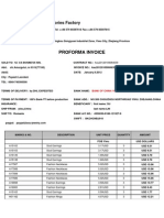 Proforma Invoice: China Asu Fashion Accessories Factory