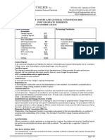 2010 Postgraduate Statement of Fees and General Conditions