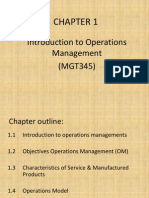 CH 1-Intro To Operation Management