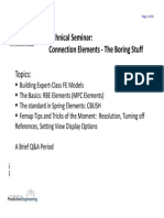 Making Efficient Connections With RBE2 RBE3 Constraint Equations and CBUSH Elements