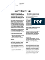 Determining Optimal Risk