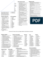 Lazy DM Cheat Sheet