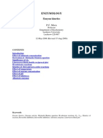 EnzymeKinetics by P.C. Misra Professor, Department of Biochemistry Lucknow University, Lucknow-226 007