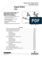 Rosemount Integral Orifice Flowmeter Series