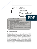 Topic 1 Lawof Contract Proposaland Acceptance