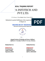 Training Report of Industrial Interaction in Cetpa Infotech PDF