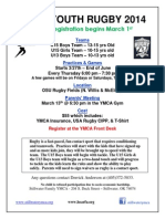 YMCA Rugby Flyer