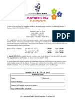 Mother's Bazaar 2014 Contract 