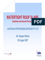 Watertight Roof Slabs Guidelines & General Principles