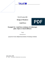 TALAT Lecture 2301: Design of Members Example 5.6: Axial Force Resistance of Orthotropic Plate. Open or Closed Stiffeners