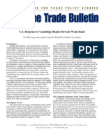 U.S. Response To Gambling Dispute Reveals Weak Hand, Cato Free Trade Bulletin No. 24