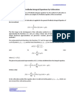 Solution of Fredholm Integral Equations by Collocation