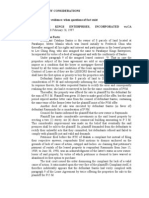 Preliminary Considerations 1. Necessity For Evidence: When Questions of Fact Exist Parañaque Kings Enterprises, Incorporated Vs - CA