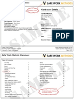 SWMS Sample - Safe Work Method