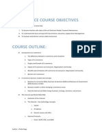 E-Commerce Course Outline