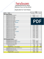 Hindware Sanitarywares Pricelist