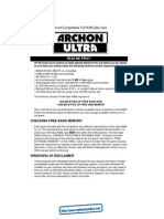 Archon Ultra - Quick Reference Card - PC