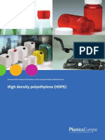 High Density Polyethylene (HDPE) : Environmental Product Declarations of The European Plastics Manufacturers