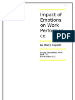 Impact of Emotions On Work Perfomance - Final