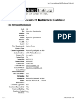 Aggression Questionnaire