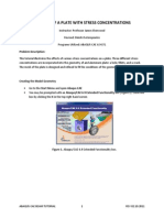 Analysis of A Plate With Stress Concentrations (Abaqus)