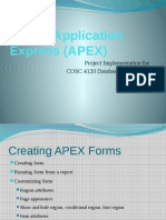 Oracle Application Express (APEX) : Project Implementation For COSC 4120 Database Applications Lab 5