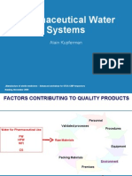 Pharmaceutical Water Systems: Alain Kupferman