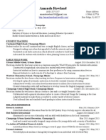 Amanda Rowland Resume