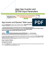 App Inventor Tutorials and Examples - Dynamic Table Layout - Pura Vida Apps PDF