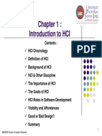 Introduction To HCI