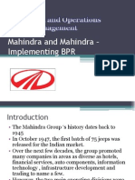 Mahindra and MBPRahindra - Implementing BPR