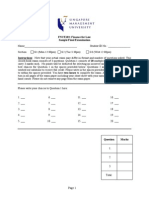 FFL SMU Finance For Law .Sample Exam With Solution