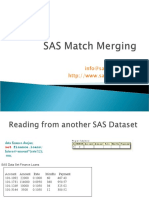 SAS Slides 7: Match Merging With Datastep