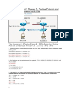 CCNA Exploration 2: Chapter 2 - Routing Protocols and Concepts v4.0 Answers 2013-2014