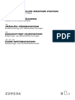 Radio-Controlled Weather Station: Operation and Safety Notes