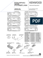 Kenwood Kdc-5047u Bt50u Mp445u Kdc-U6046 U6046l Kdc-U7046bt U7046btl x494 Kmr-440u