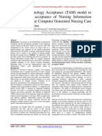 Applying Technology Acceptance (TAM) Model To Determine The Acceptance of Nursing Information System (NIS) For Computer Generated Nursing Care Plan Among Nurses