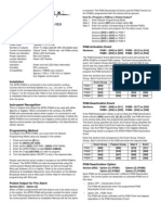 4-PGM Expansion Module V2.0 (APR3-PGM4) Instructions: Specifications PGM Activation Event