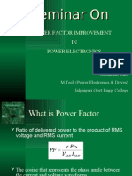 Seminar On Power Factor Improvement On Power Electronics