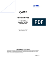 Zyxel: Release Notes