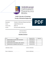 MARA University of Technology Faculty of Mechanical Engineering