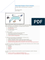 CCNA Network Fundamentals Chapter 2 Exam Answers