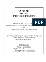 Project On Loans and Advances