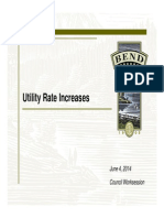 Utility Rate Increases: June 4, 2014 Council Worksession