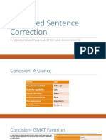 Advanced Sentence Correction For GMAT SC