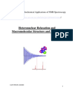 Heteronuclear Relaxation and Macromolecular Structure and Dynamics